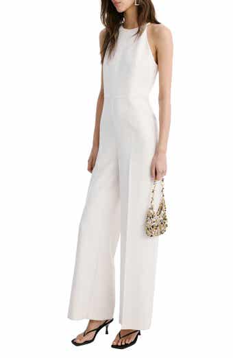 Halter Neck Wide Leg Jumpsuit