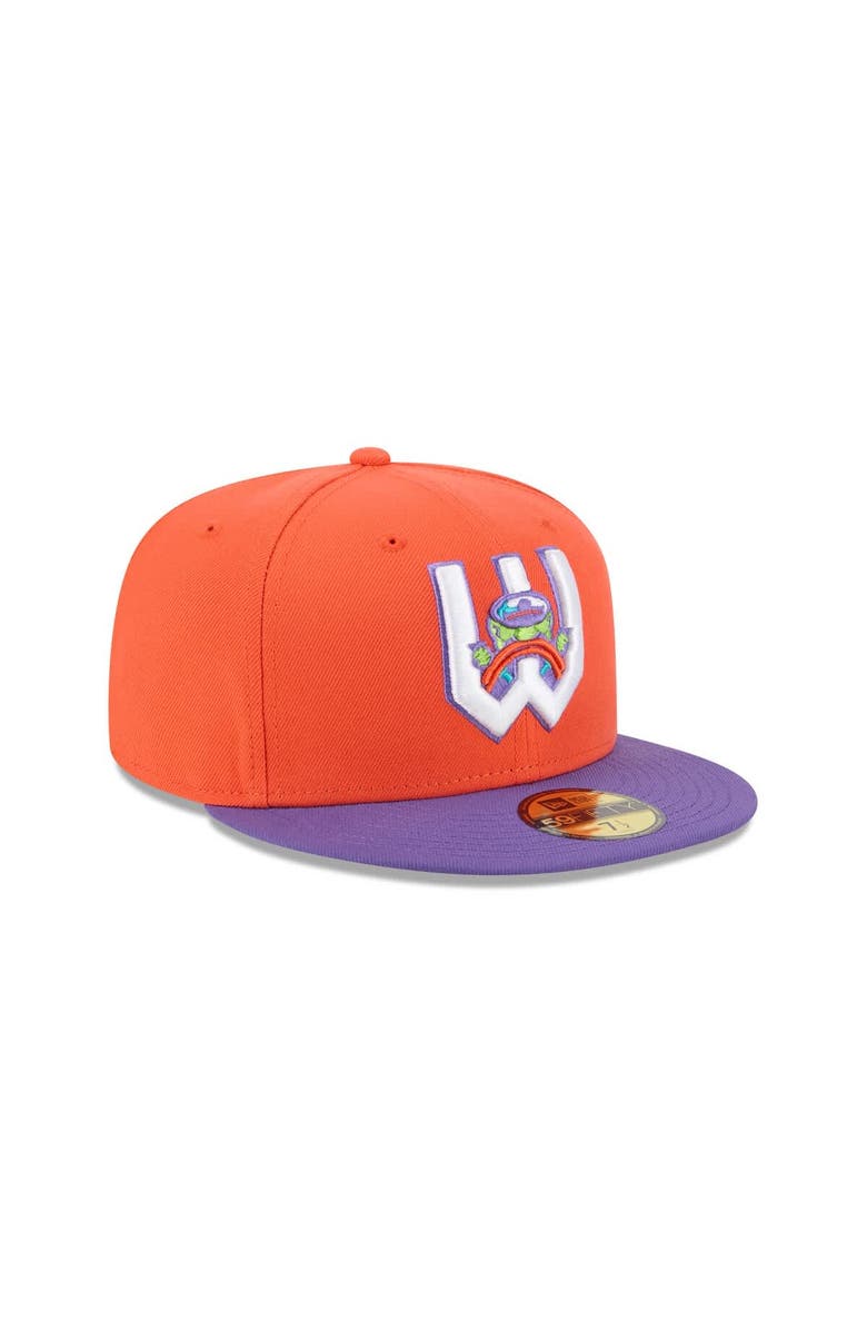 New Era Men's New Era Orange Wichita Wind Surge Theme Nights 59FIFTY Fitted Hat, Alternate, color, Orange