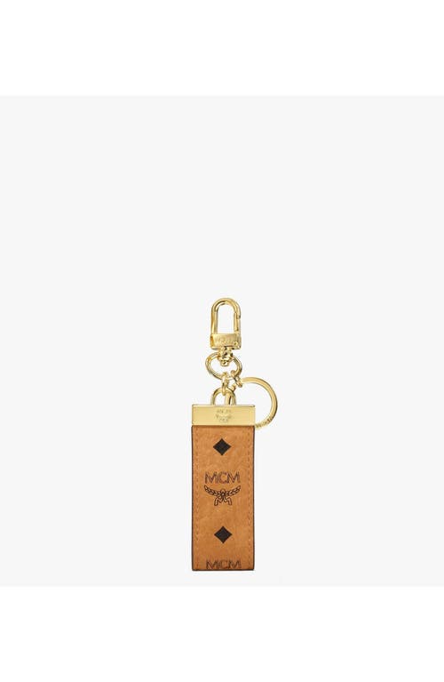Mcm Key Ring In Cognac