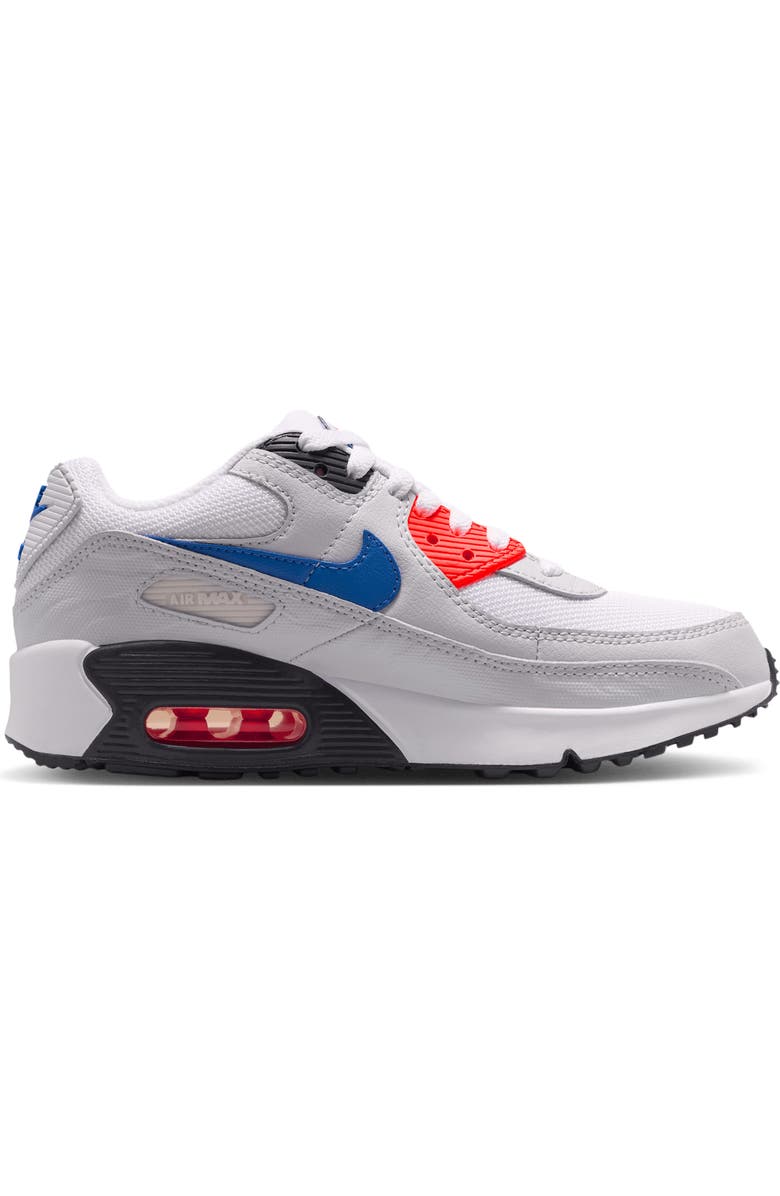 Nike Kids' Air Max 90 SE Sneaker, Alternate, color, White/ Photon Dust/ Crimson