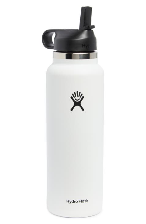 40-Ounce Wide Mouth Flex Straw Cap Water Bottle<br />