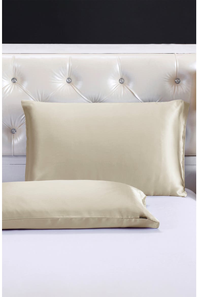 100% Silk Terse Envelope Pillowcase, Alternate, color, Taupe