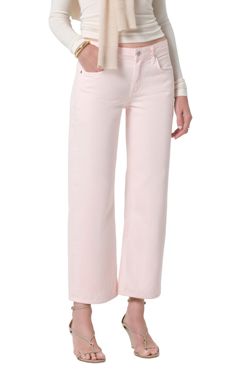 Citizens of Humanity Faye Ankle Straight Leg Jeans, Main, color, Pale Coral Light