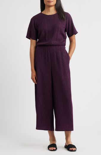 Crinkle Wide Leg Jumpsuit