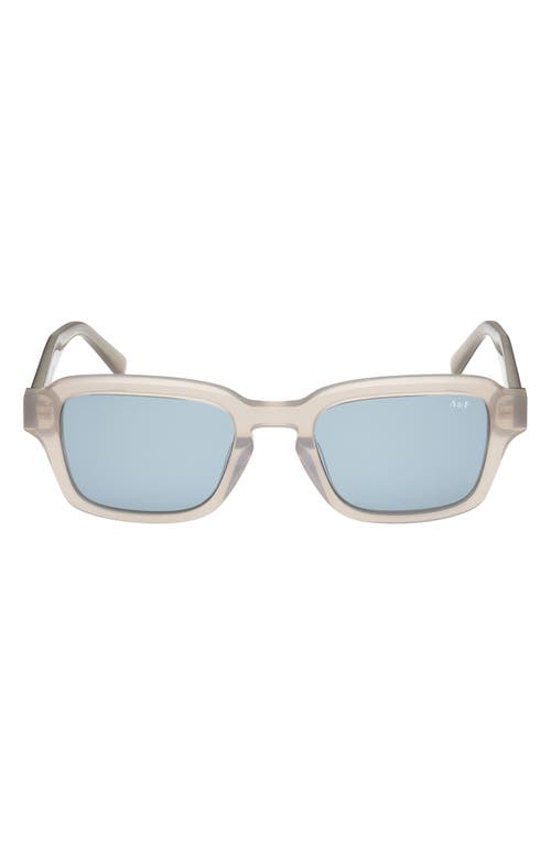 ABERCROMBIE & FITCH 51mm Round Sunglasses in Grey /Blue Lens  product
