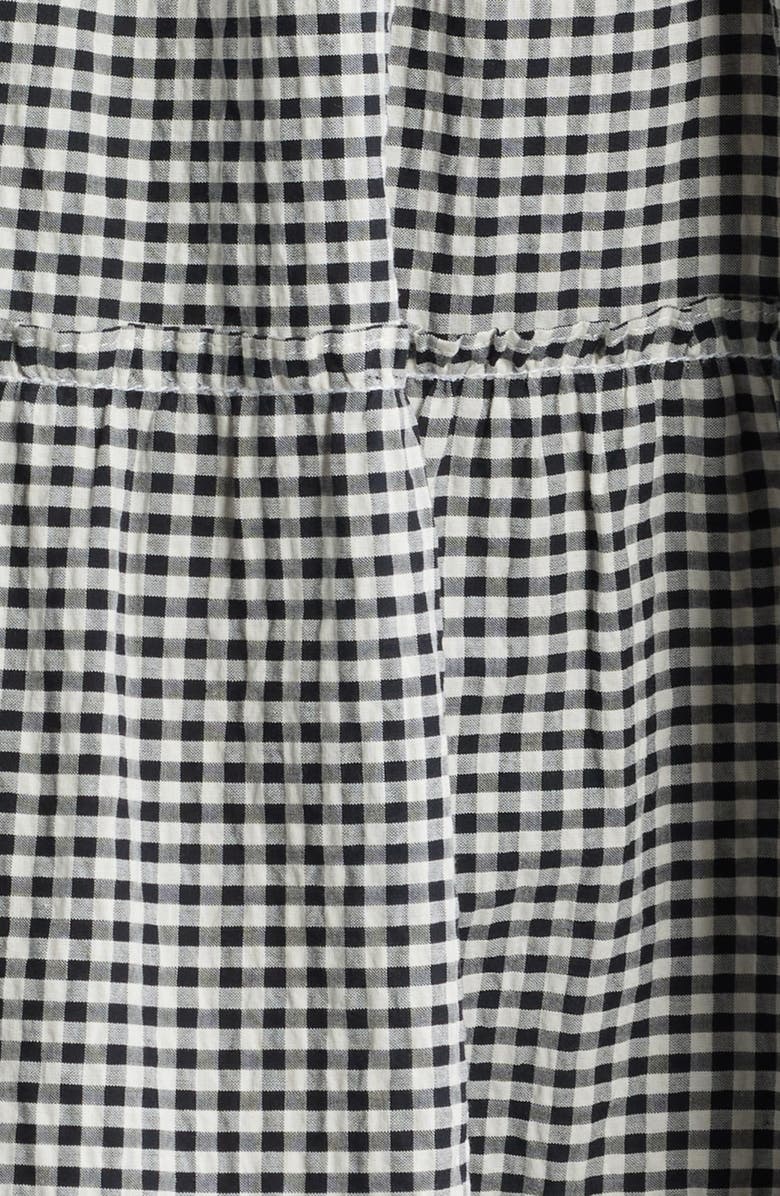 Hill House Home The Ellie Gingham Nap Midi Dress, Alternate, color, Black/ Sand Gingham