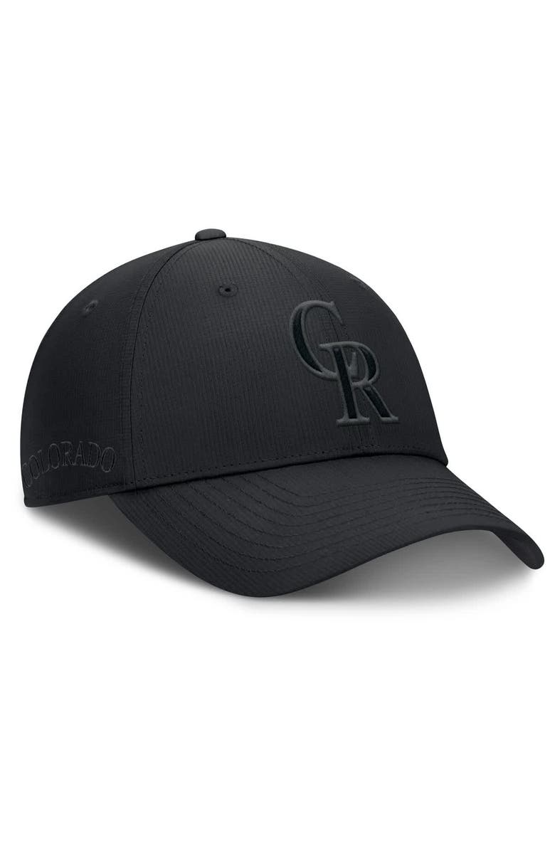 Nike Men's Nike Black Colorado Rockies Primetime Club Performance Adjustable Hat, Alternate, color,