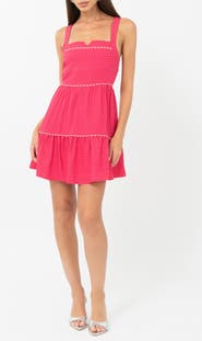 Adelyn Rae Stripe A-Line Minidress