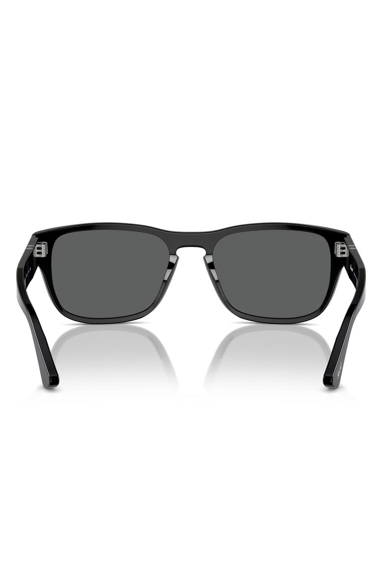 Persol 55mm Pillow Sunglasses, Alternate, color, Black