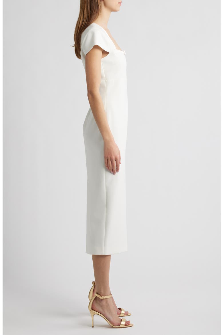 Brodie Cocktail Midi Dress, Alternate, color, WHITE
