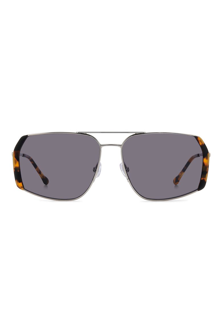 60mm Pilot Sunglasses, Main, color, HAVANA RUTHENIUM/ VIOLET
