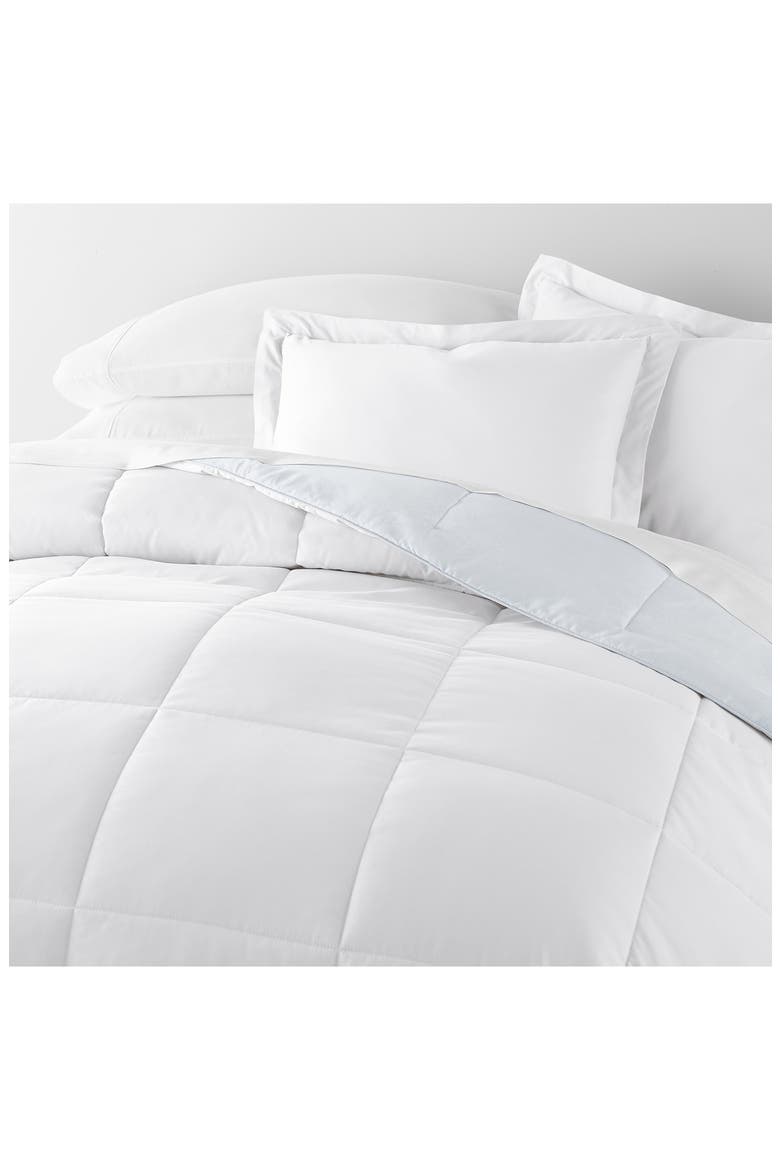 Ocean Waves Reversible 3-Piece Comforter Set, Alternate, color, LIGHT BLUE