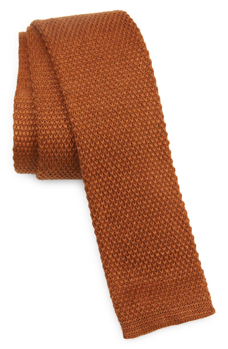 ZEGNA TIES Oasi Linen Knit Tie, Main, color, Foliage