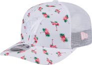New Era Men's New Era White Miami Marlins Flamingo Mesh Back 9SEVENTY Stretch-Snap Hat