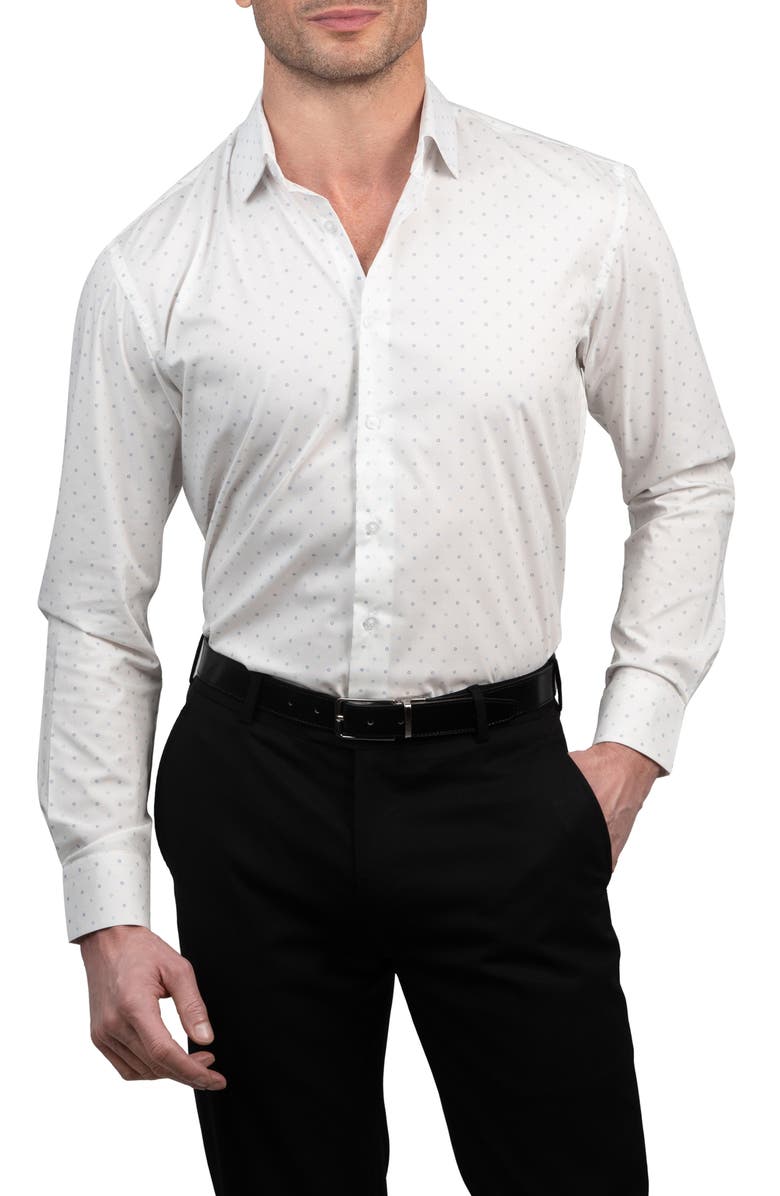 Lucky Brand Slim Fit Dress Shirt, Main, color, 