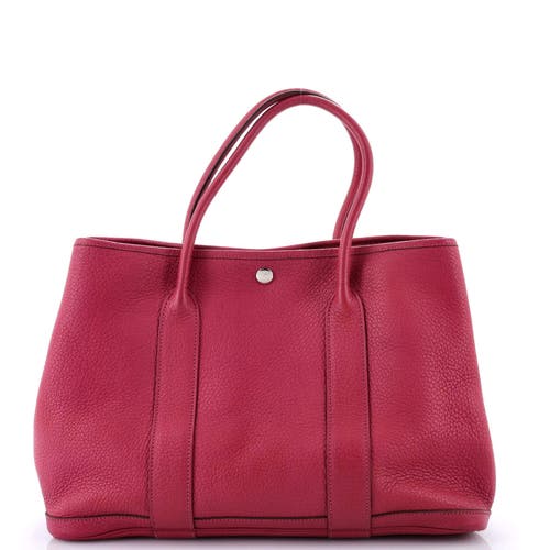 Pre-owned Hermes Hermes Garden Party Tote Leather 36