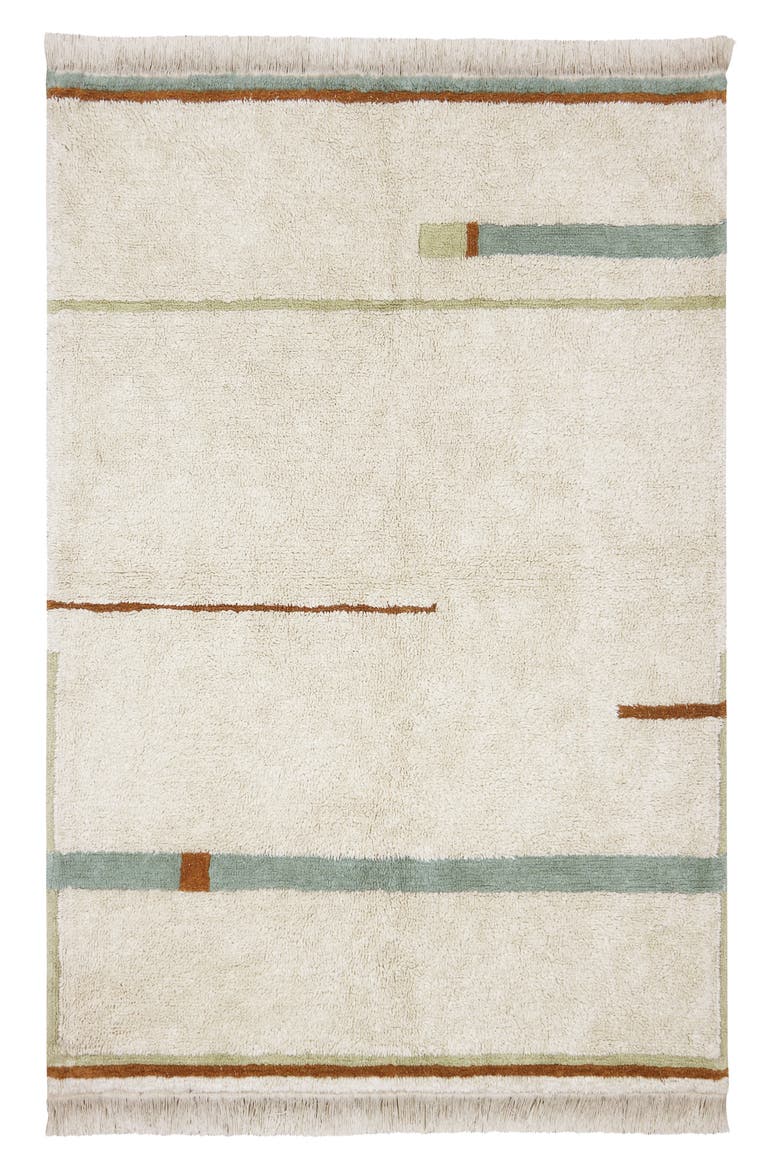 Kids' Washable Lanes Rug, Main, color, VINTAGE BLUE