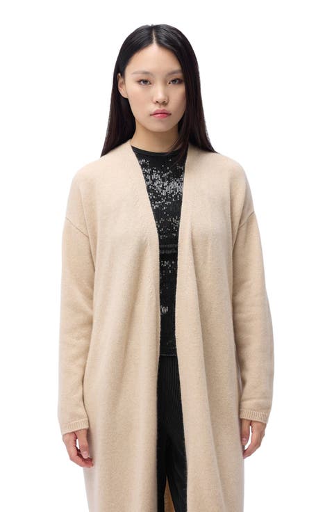 Long Maternity Cashmere Robe