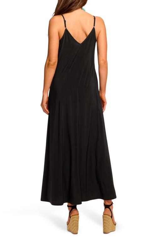 Ramy Brook Clara Jersey V-neck Maxi Dress In Black