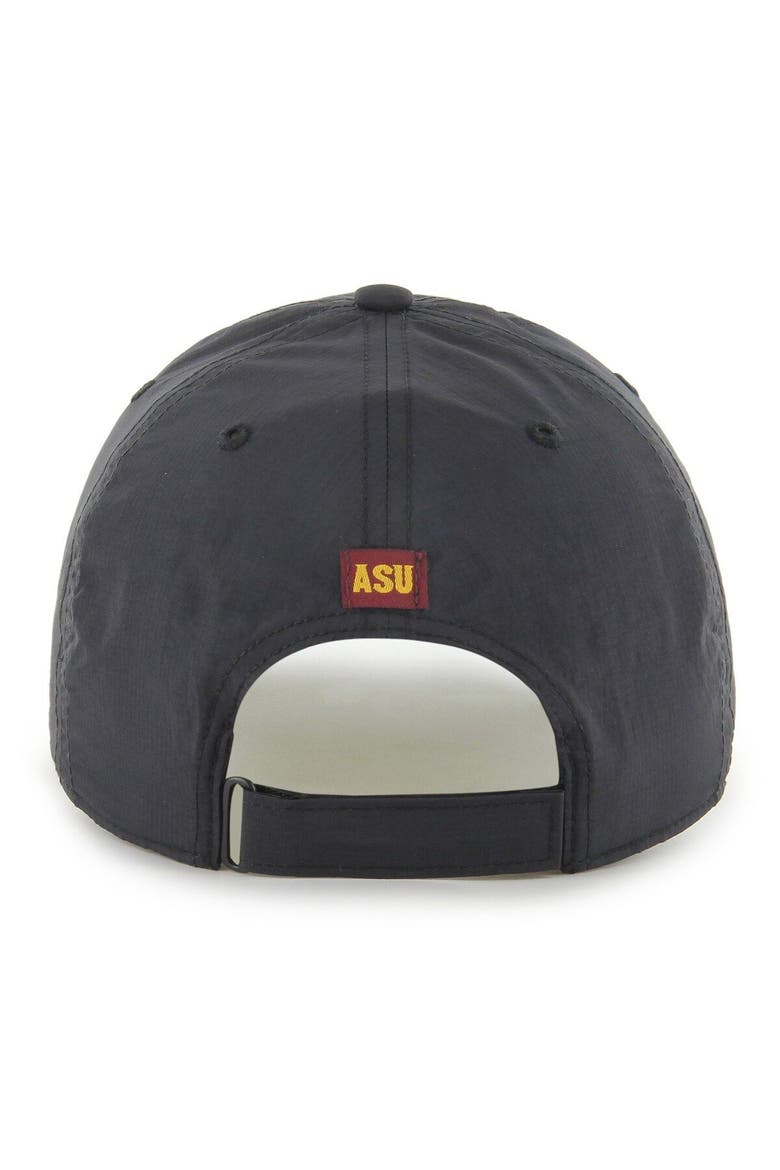 Men's '47  Black Arizona State Sun Devils Microburst Clean Up Adjustable Hat, Alternate, color, Black