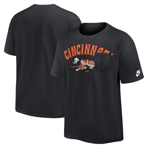 Men's Nike Black Cincinnati Bengals Rewind Heavy Max90 Pocket T-Shirt
