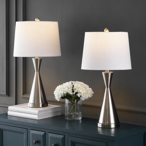 Jonathan Y Colton 26" Classic French Country Iron Led Table Lamp With Usb Charging Port