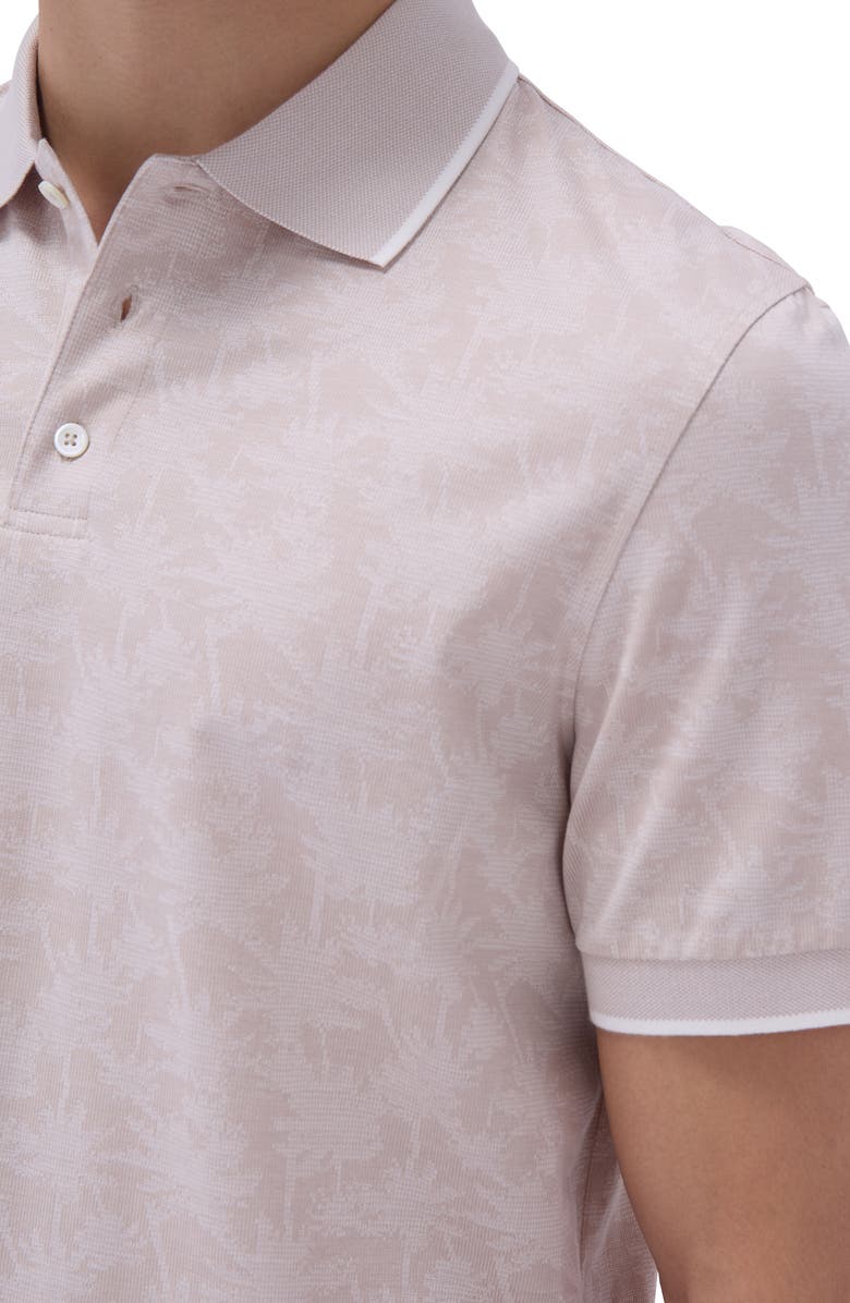 Bugatchi Tipped Piqué Cotton Blend Polo, Alternate, color, 