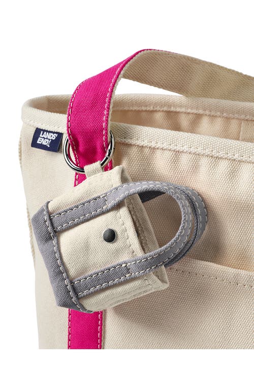 Lands' End Mini Canvas Tote Charm In Gray