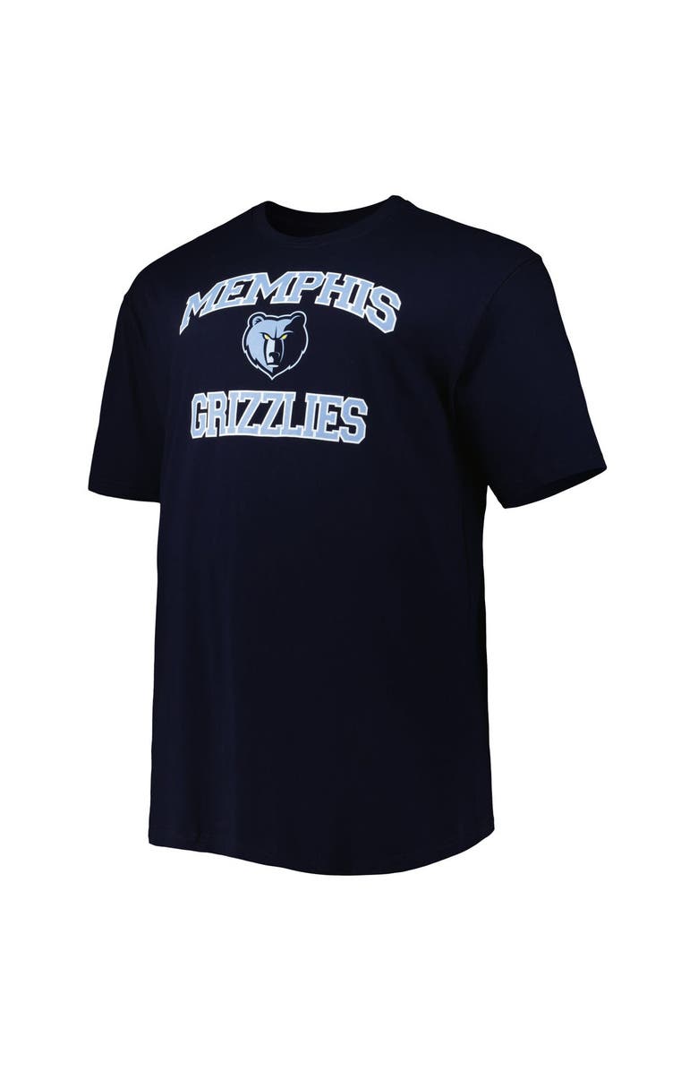 PROFILE Men's Navy Memphis Grizzlies Big & Tall Heart & Soul T-Shirt, Alternate, color, Navy