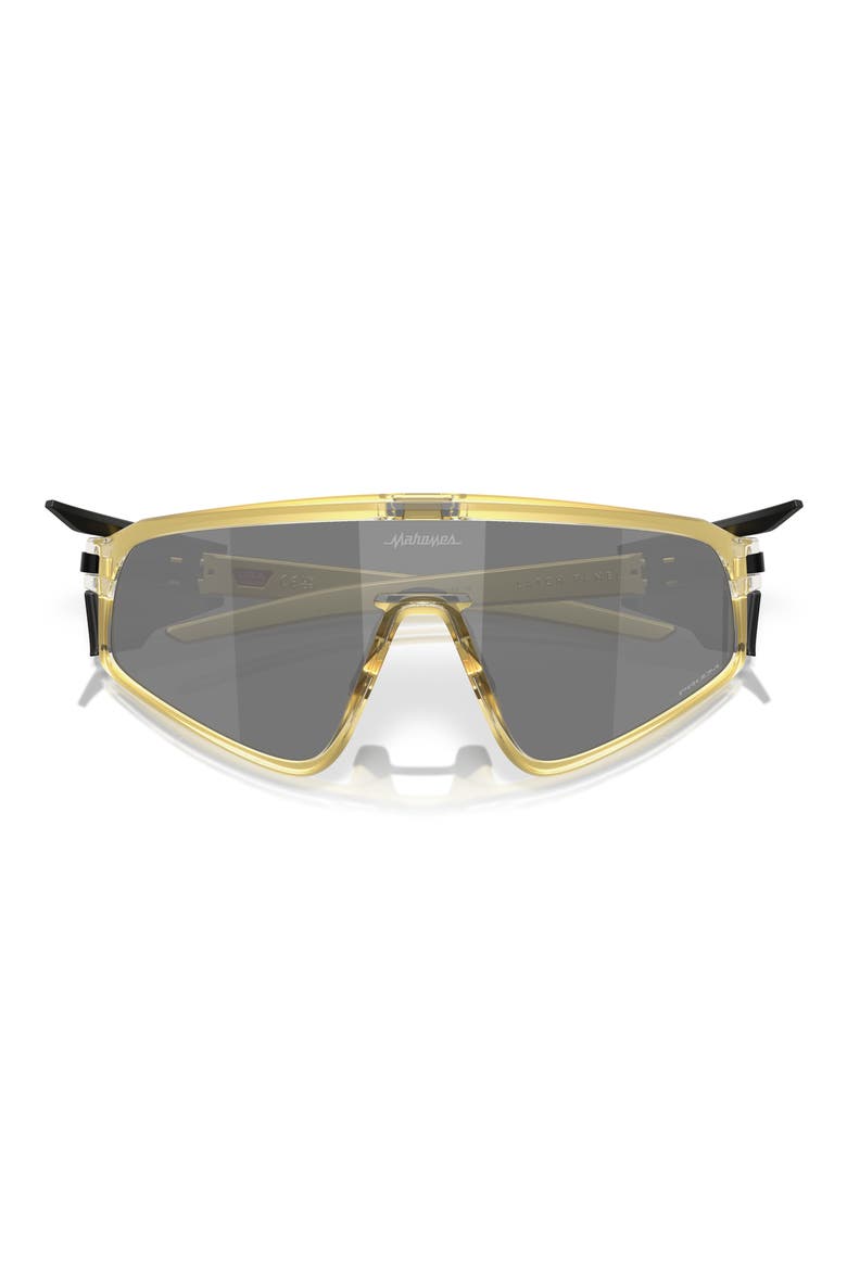 x Patrick Mahomes II Latch™ Panel 35mm Small Prizm™ Rectangular Shield Sunglasses, Main, color, BLACK GOLD