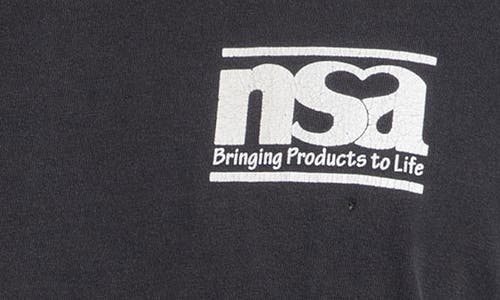 Elwood Vintage Nsa Tee In Black