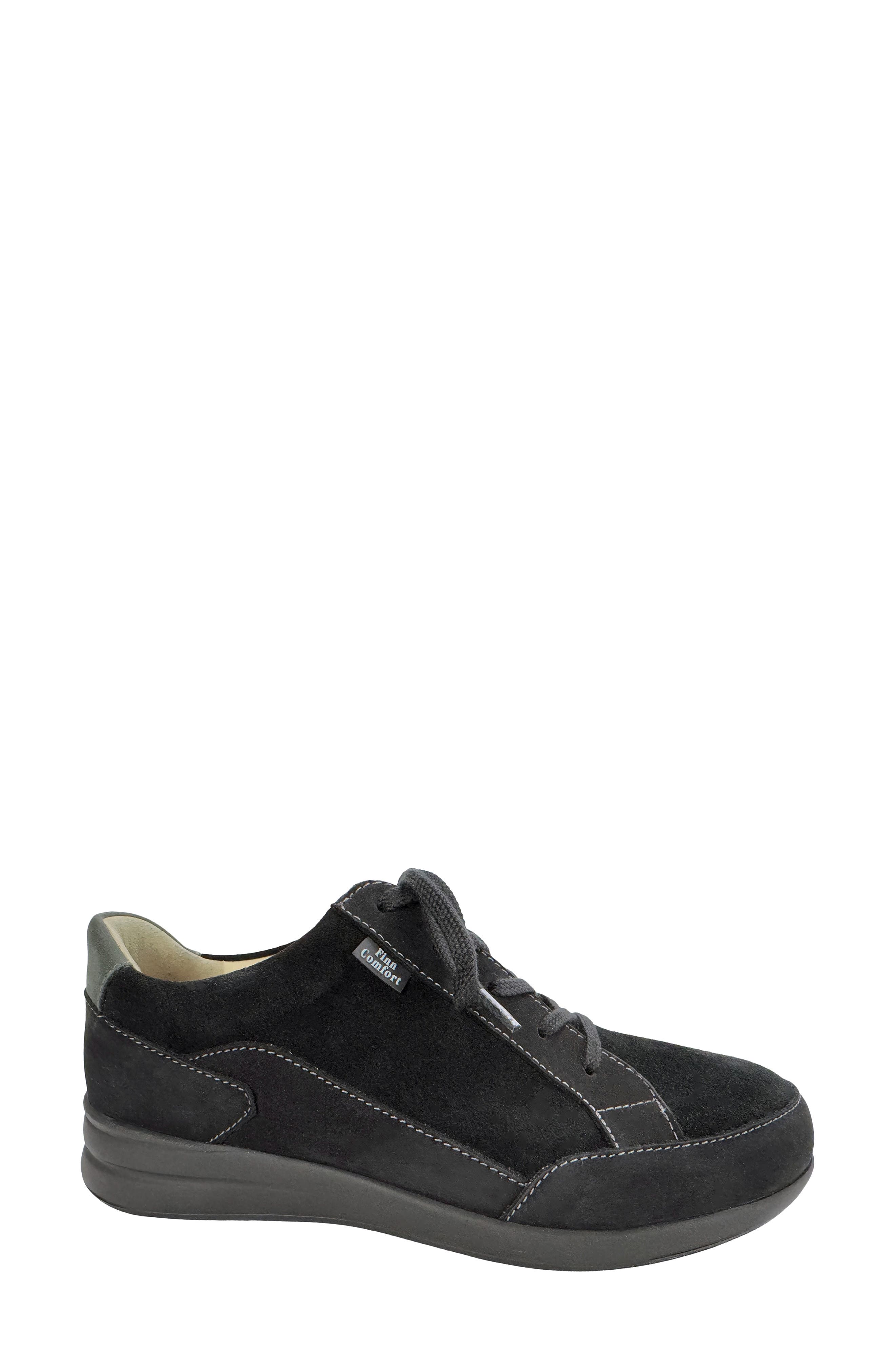 Finn Comfort Prato Sneaker, Alternate, color, Black Dark Grey
