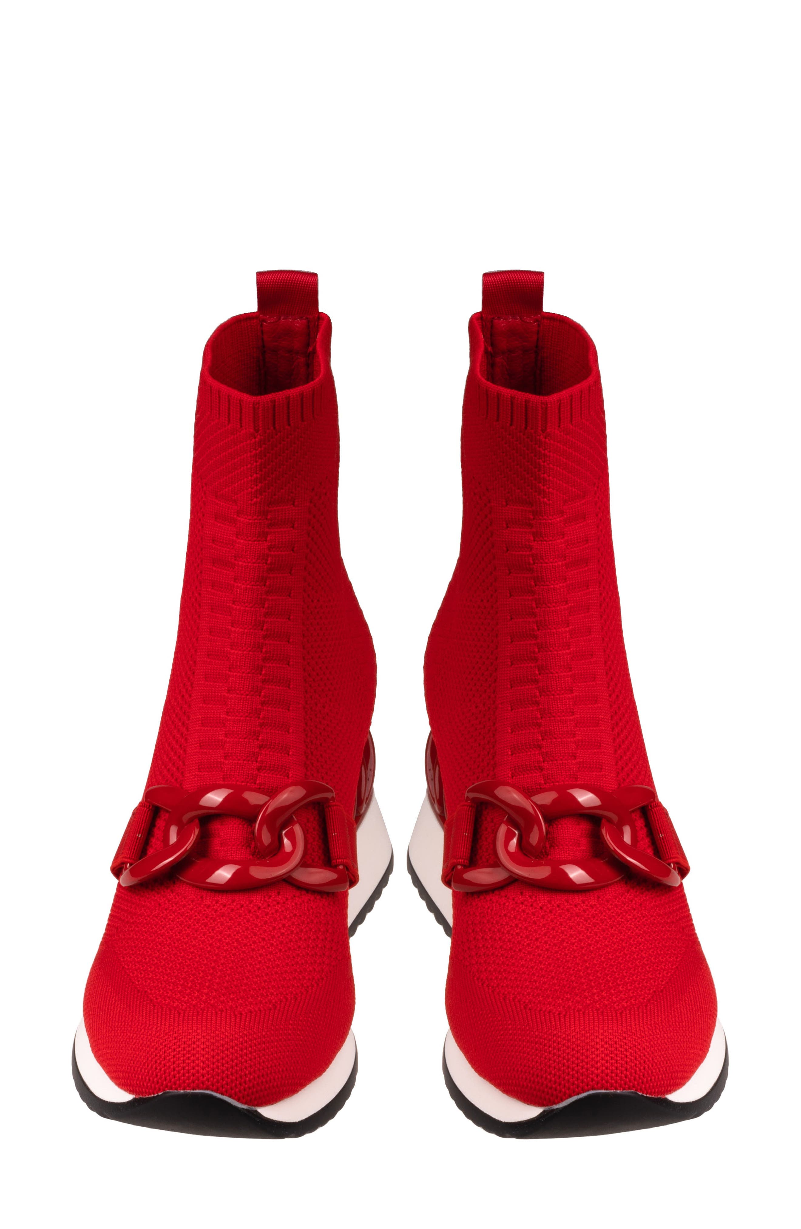 Brooklyn Pull-On Sneaker, Alternate, color, RED