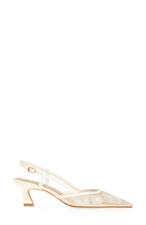 Stuart Weitzman Vinnie 50 Slingback Pump In Cream