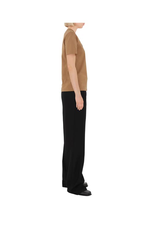 Burberry Regular Logo T-shirt In Brown