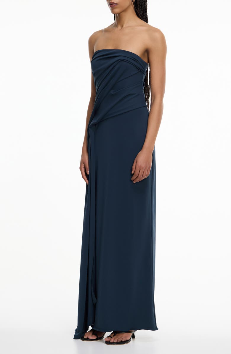 Significant Other Genesis Strapless Gown, Alternate, color, Blue Steel