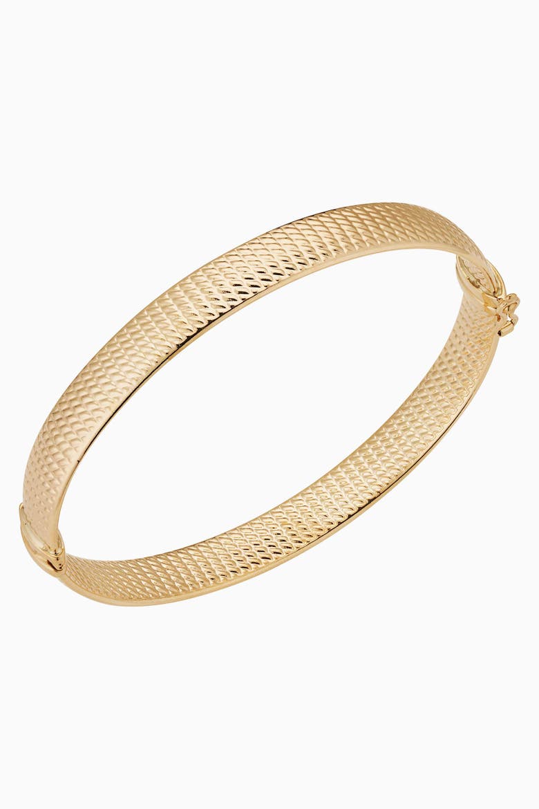 14K Yellow Gold Moto Bangle, Main, color, Yellow Gold