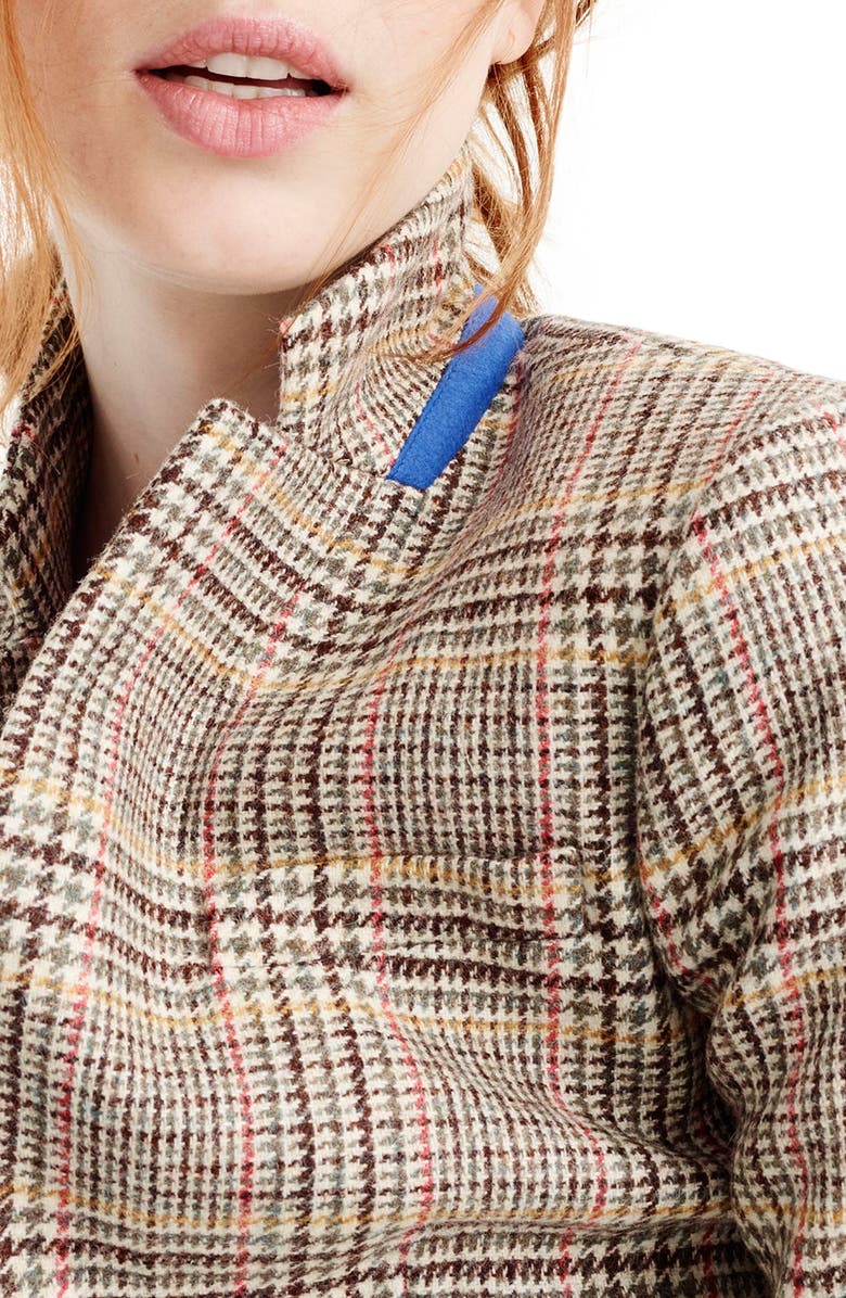 J.Crew Plaid Regent Blazer with Velvet Tie, Alternate, color,