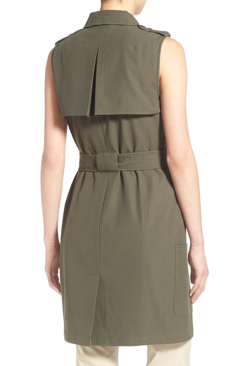 Long Military Vest, Alternate, color, OLIVE SARMA