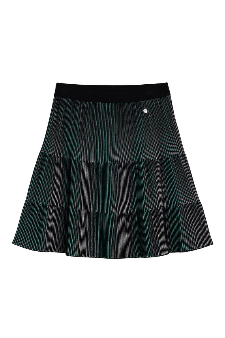 Plissé Skirt, Alternate, color, BLUE