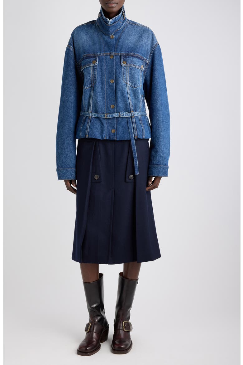 Veya Denim Jacket, Alternate, color, BLUE