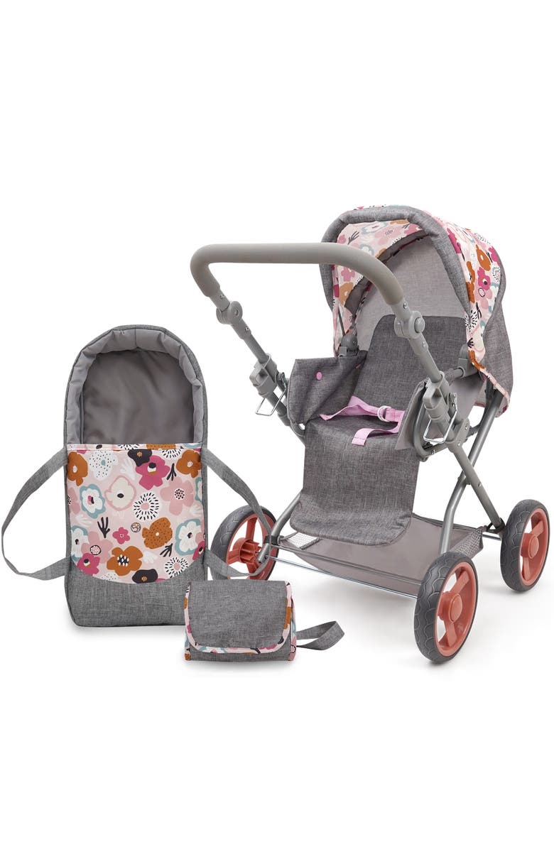 509 Crew Melange Flora Kelly Deluxe Doll Pram, Alternate, color, Multicolored