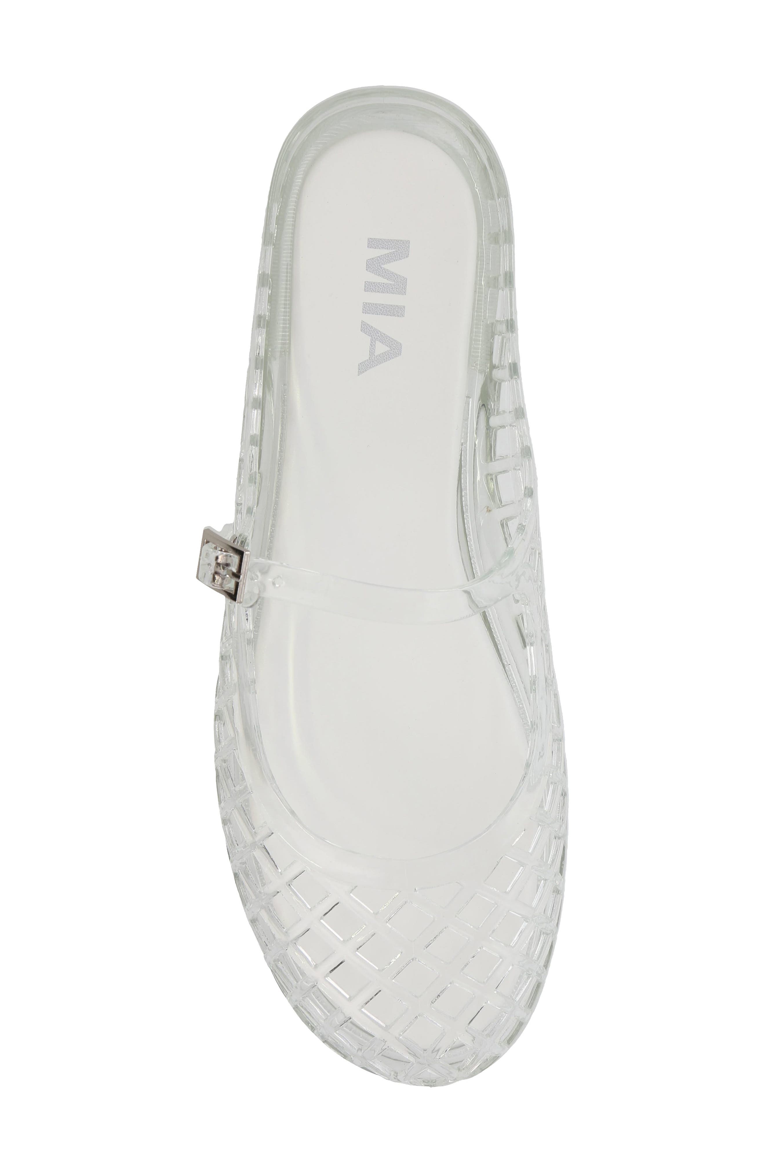 MIA Cherri Buckle Strap Flat, Alternate, color, Clear