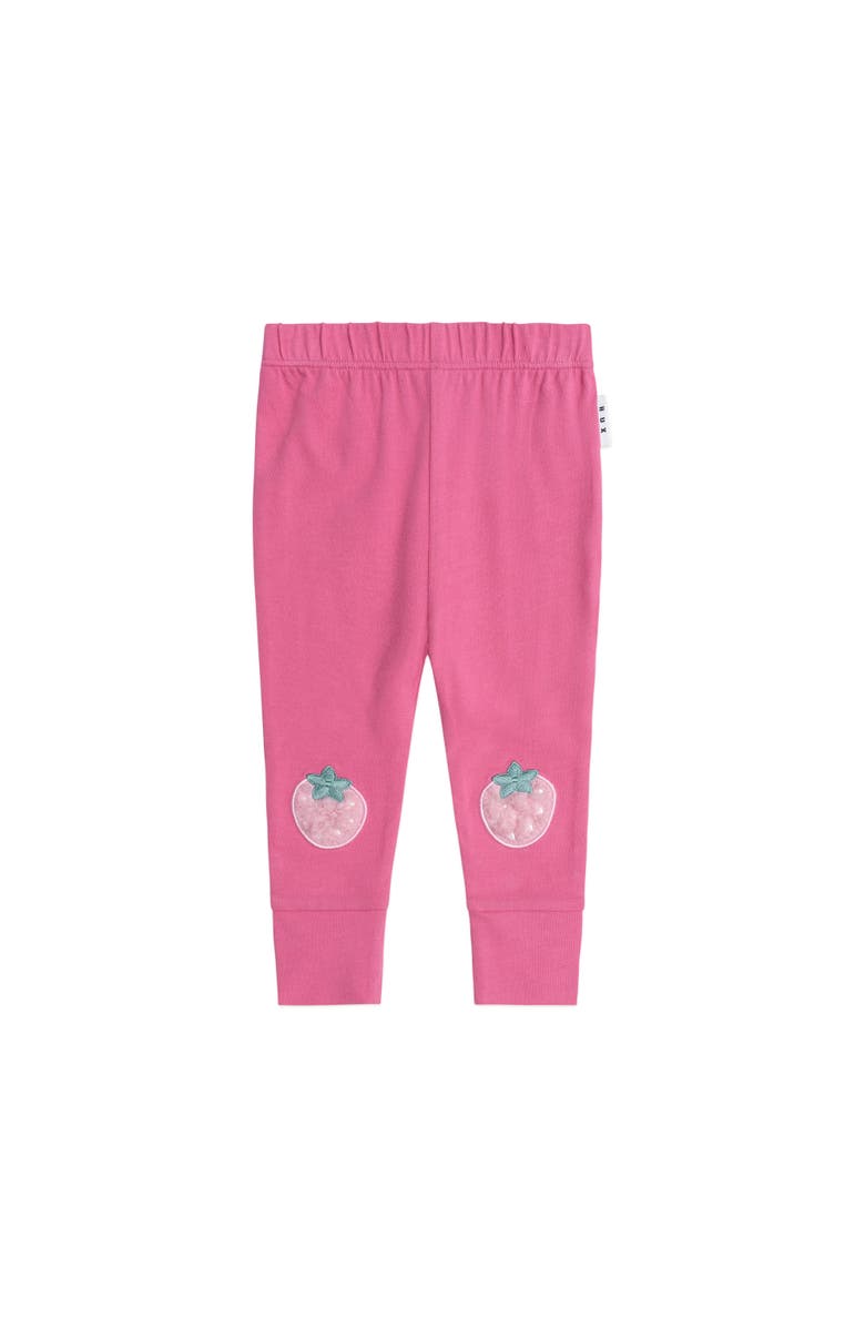 Huxbaby Strawberry Leggings, Main, color, Berry