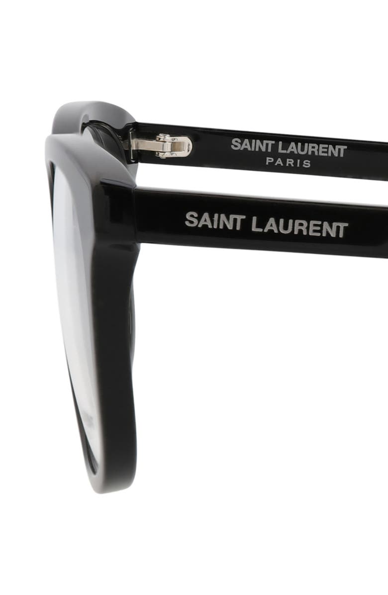 Saint Laurent 51mm Square Optical Frames, Alternate, color,