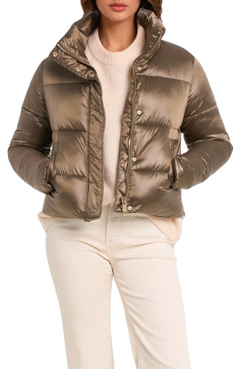 Coco-El Water Resistant Crop Puffer Jacket