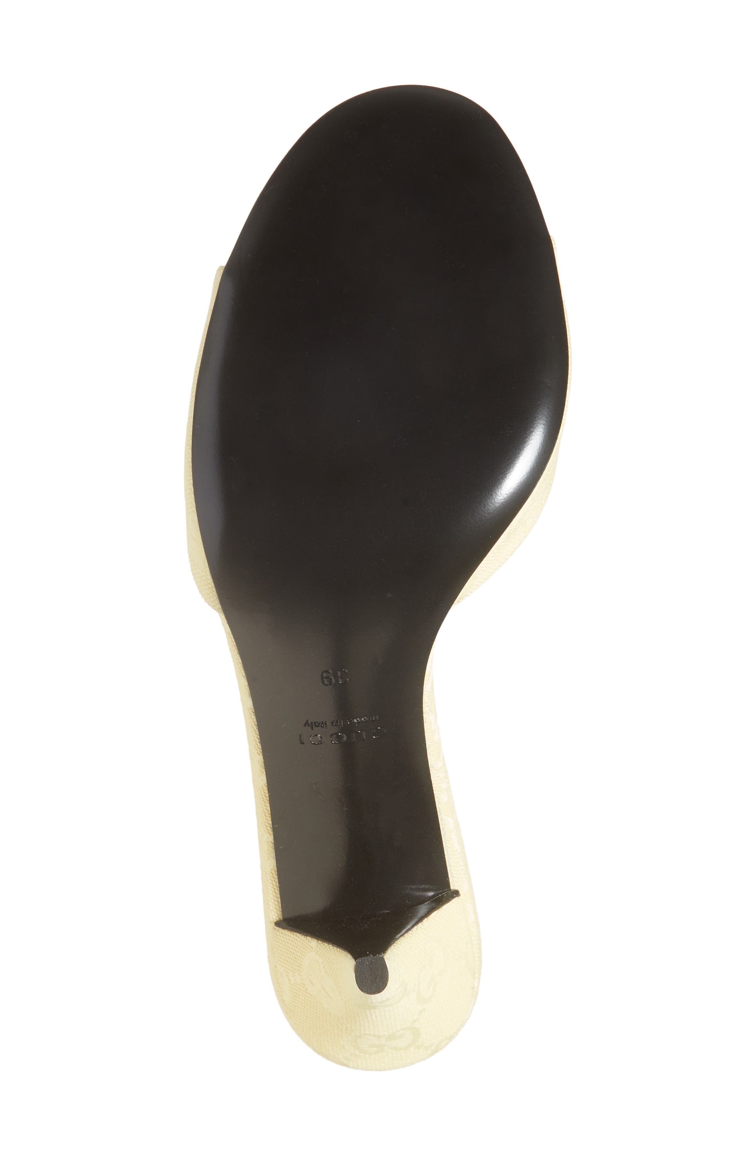 Gucci Erin Horsebit Slide Sandal, Alternate, color, Yellow