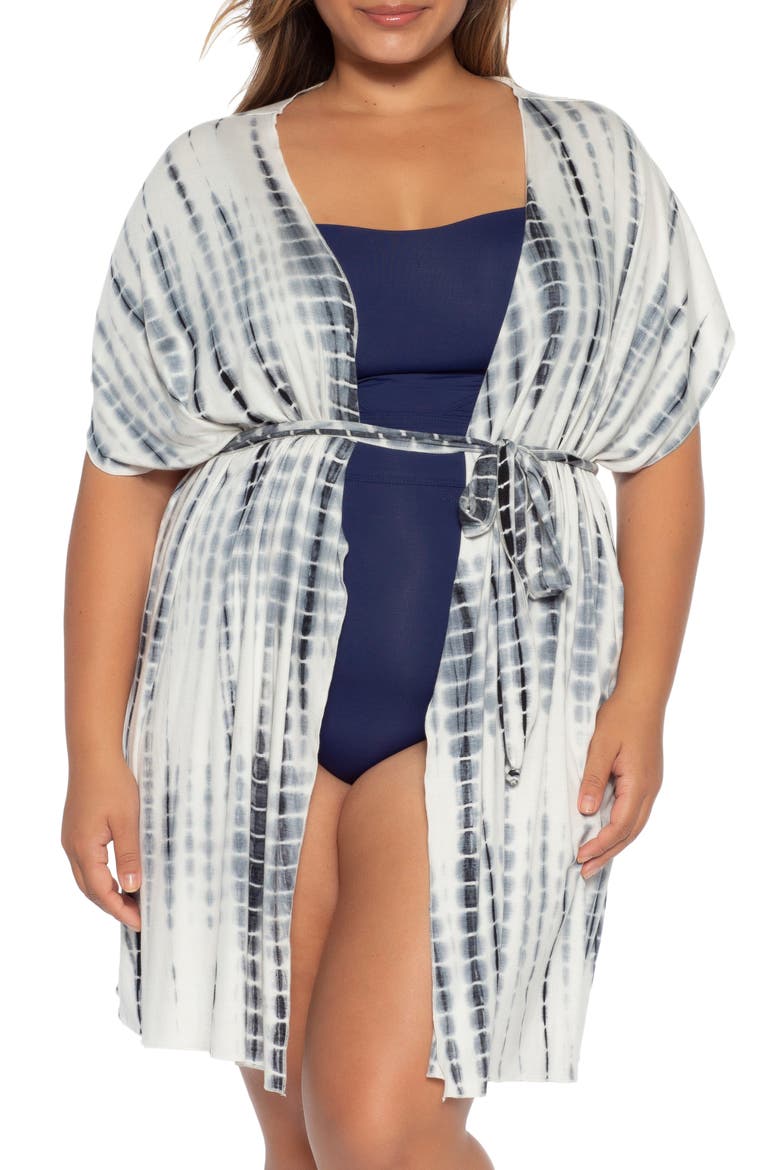 Tide Pool Cover-Up Dress, Main, color, BLACK
