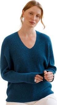 Celtic & Co. Geelong Cocoon V-Neck Sweater