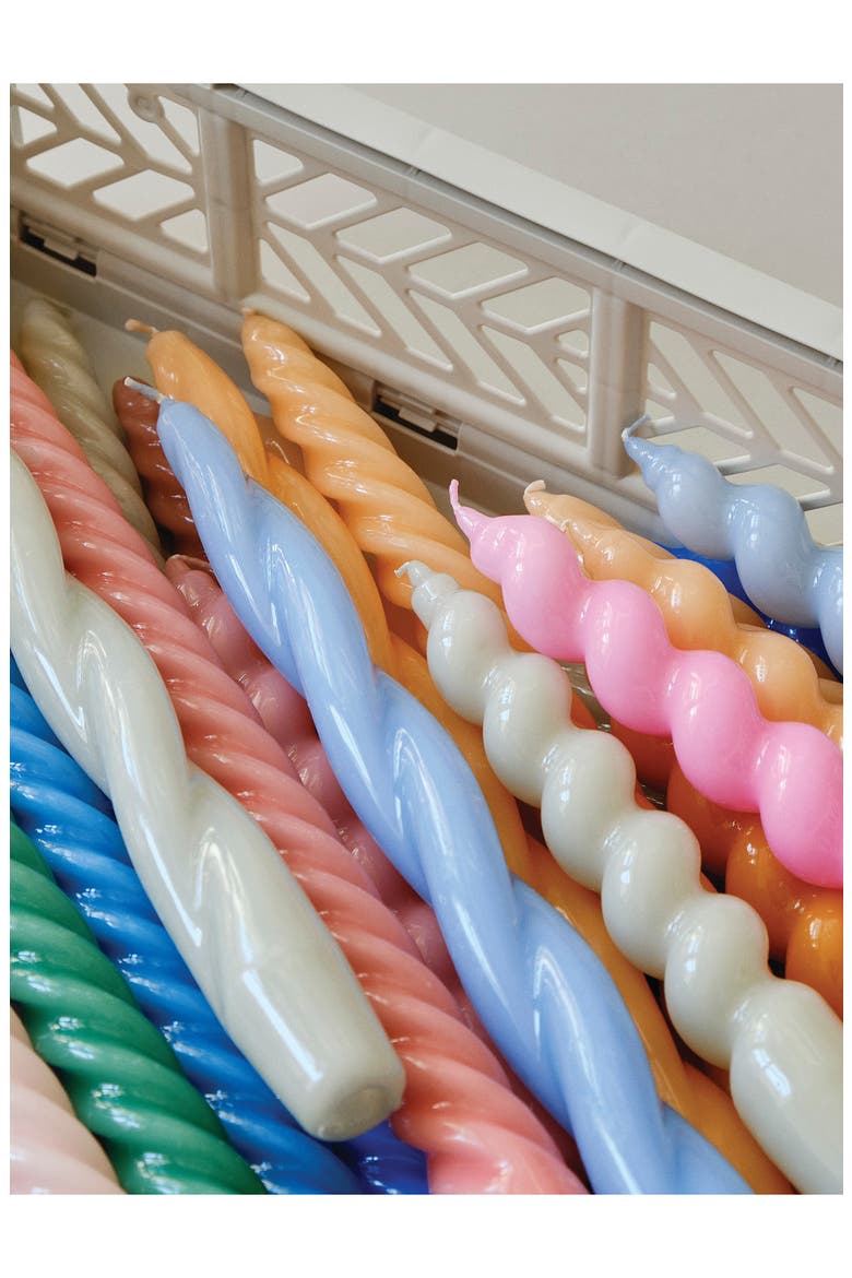 Spiral 6-Pack Assorted Candles, Alternate, color, BLUE DARK PINK PEACH